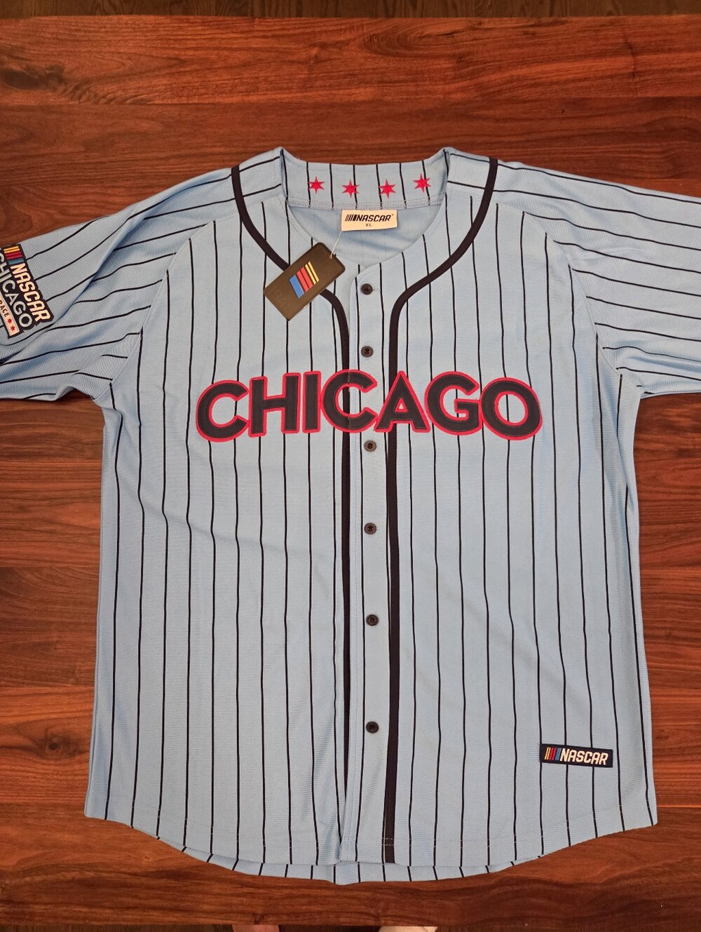 Nascar Chicago Street Race 2025 Basebsall Jersey Mens Size XXL